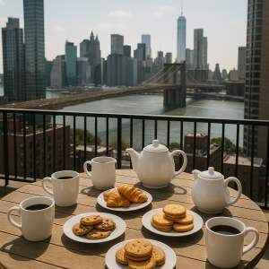 Café de quartiers à Brooklyn (ouvert à tous enfants inclus)