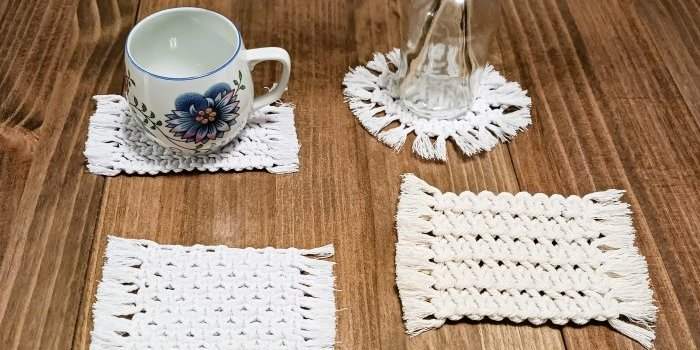 Atelier Macrame - petits dessous de tasses 